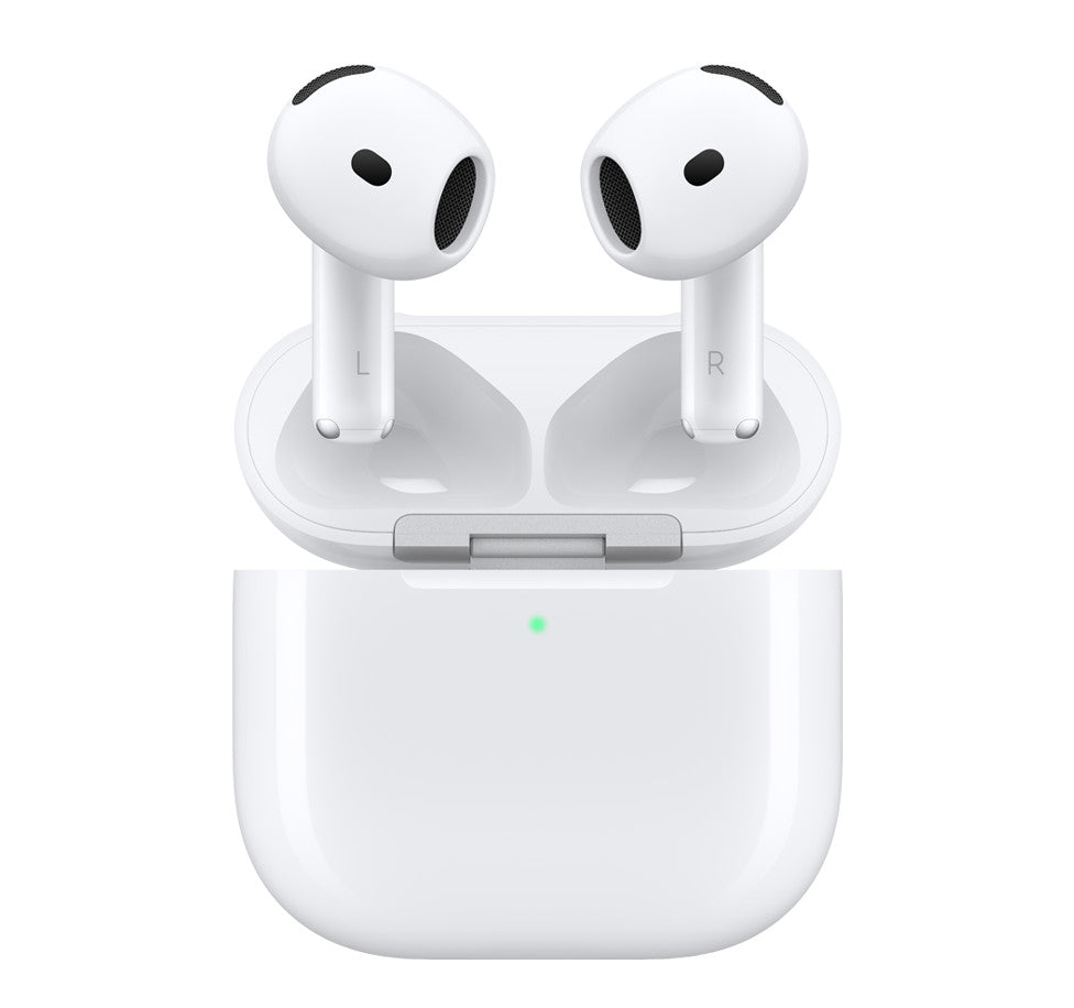 Jedix AirPods 4 Wireless Earbuds, Bluetooth Headphones, Personalised Spatial Audio, Sweat and Water Resistant, USB-C Charging Case, Up to 30 Hours of Battery Life, Effortless Setup for iPhone