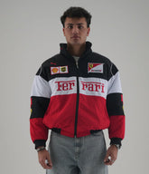 Ferrari F1 Embroidered Jacket – Triple Logo Racing Edition