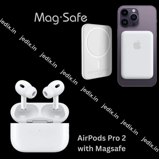 Jedix Airpods Pro 2nd Generation ANC | Free 5000mAh MagSafe Powerbank | (Type-C) 100% Hassle-Free Warranty