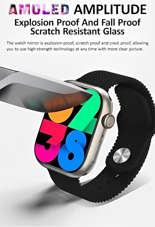 JEDIX HK 10 Pro Bluetooth Calling SmartWatch with Fitness Tracking, Compass, Heart Monitering, Chat GPT Support