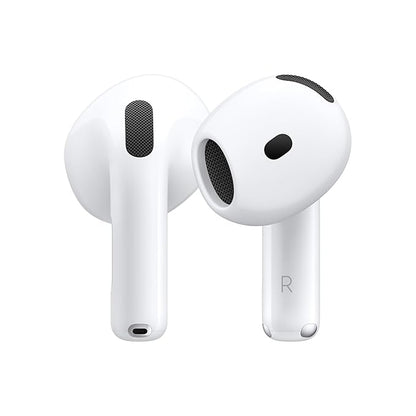 Jedix AirPods 4 Wireless Earbuds, Bluetooth Headphones, Personalised Spatial Audio, Sweat and Water Resistant, USB-C Charging Case, Up to 30 Hours of Battery Life, Effortless Setup for iPhone