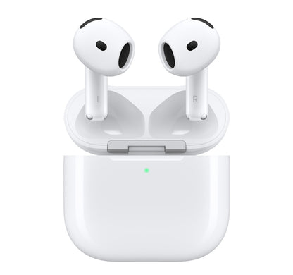 Jedix AirPods 4 Wireless Earbuds, Bluetooth Headphones, Personalised Spatial Audio, Sweat and Water Resistant, USB-C Charging Case, Up to 30 Hours of Battery Life, Effortless Setup for iPhone