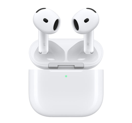 Jedix AirPods 4 Wireless Earbuds, Bluetooth Headphones, Personalised Spatial Audio, Sweat and Water Resistant, USB-C Charging Case, Up to 30 Hours of Battery Life, Effortless Setup for iPhone