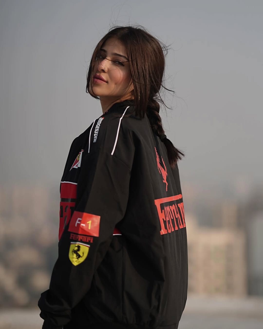 Black Ferrari Jacket - F1 Inspired Retro-Modern Streetwear India