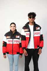Tri Colour Ferrari F1 Jacket – Retro Racing Edition